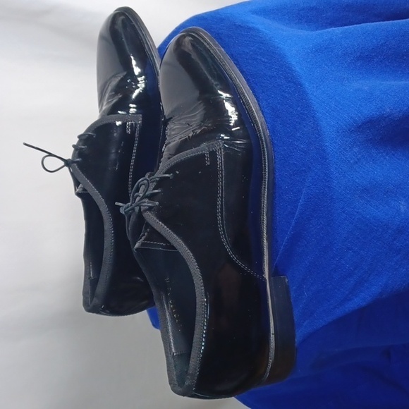 PRONTO- UOMO MENS DRESS SHOES SIZE 12 PATENTED LEATHER FORMAL WEAR main image 5